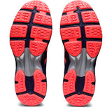 Asics Womens Netburner Professional Flyte Foam 2 Sneakers In Peacoat/Flash Coral
