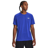 Under Armour Mens Streaker Short Sleeves T-Shirt In Blue
