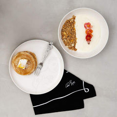 Side Plate Set Of 4-Sketchbook Grey