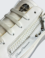 Pure Premium Mens Fondio Sneaker In White