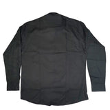 Lorenzini Mens Long Sleeves Stretch Slim Fit Shirt In Black