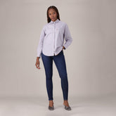 Levis Womens Curvy High Rise Super Skinny Jeans In Medium Indigo