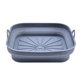 Creative Cooking Sillicone Collapsible Air Fryer Basket Sqaure In Grey