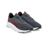 Puma Mens Flexfocus Lite Modern Sneakers In Dusky Grey/Red/Black
