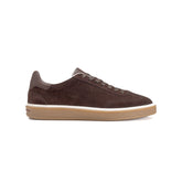 Zerga Mens Antonio Suede Leather Shoes In Coffee