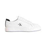 Calvin Klein Mens Basket Cupsole Lth Shoe White And Black