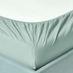 Egyptian Cotton Oxford T400 Flat Sheet In Duck Egg