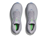 Hoka Mens Clifton 10 Shoes Aynn Ash Grey/Neon Green
