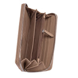 Polo Lyon Zip Around Purse In Taupe