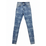 Sissy boy Ladies Axel Jeans With Snake Laser Print Jeans In Medium Vintage