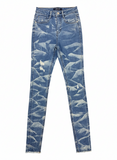 Sissy boy Ladies Ryder Tie Dye Wash Jeans In Dark Vintage