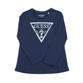 Guess Girls Long Sleeve T-Shirt In Navy