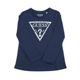Guess Girls Long Sleeve T-Shirt In Navy