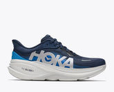 Hoka Mens Clifton Pro Wide Shoes In Varsity Navy/Soft Cobalt