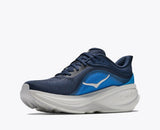 Hoka Mens Clifton Pro Wide Shoes In Varsity Navy/Soft Cobalt