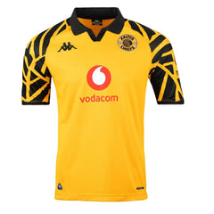 Kaizer Chiefs Kappa Mens Home Jersey T-Shirts In Yellow