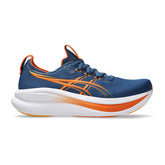 Asics Mens Gel Nimbus 28 Shoes In Blue And Orange