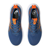 Asics Mens Gel Nimbus 28 Shoes In Blue And Orange