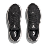 Hoka Mens Clifton 10 Wide Shoes Black And White
