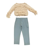 Miss Pallone Girls 2 Piece Set In Cream