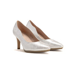 Hush Puppies Ladies Soft Phillipa Heels In Pearl