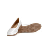 Hush Puppies Ladies Soft Halen Flat Shoes In Pearl