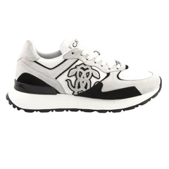 Roberto Cavalli Mens Suede Shoes in Snow
