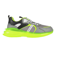 John Galliano Mens Microfibre Sneakers In Light Green