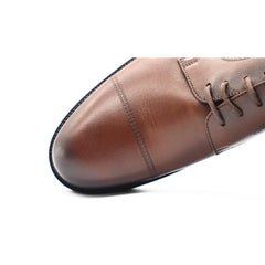 Zerga Ganja Leather Shoe Brown