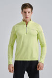 Anta Mens Advanced Running Long Sleeve T-Shirt In Lime Green