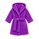 Comet Girls Hoody Gown In Purple