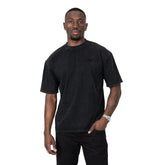 Fade Mens Signature Washed Boxy Fit T-Shirt In Black