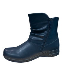 Cushion Walk Ladies Boots In Navy & Black