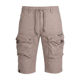 Soviet Mens Caution Cargo Shorts In Taupe