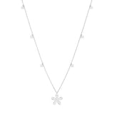 Daisy Diamond Flower Necklace