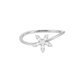 Daisy Diamond Flower Ring
