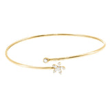 Daisy Diamond Flower Bangle