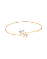 Daisy Diamond Double Flower Bangle