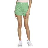 Levis Girls Angled Fray Cuff Shorts In Green