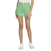 Levi's Girls Angled Fray Cuff Shorts In Green
