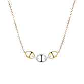 Bond Of Love Diamond Triple Link Necklace