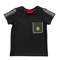 Enrico Coveri Boys Pocket Logo T-Shirt In Black