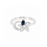 Posy Sapphire & Diamond Flower Circle Ring
