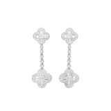 Clover Diamond Drop Earrings