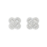 Clover Diamond Large Stud Earrings