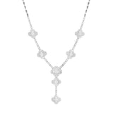 Clover Diamond Drop Necklace