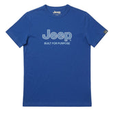 Jeep Mens Fashion Basic Graphic T-shirt In Royal Blue