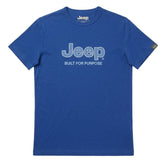 Jeep Mens Fashion Basic Graphic T-shirt In Royal Blue