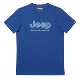 Jeep Mens Fashion Basic Graphic T-shirt In Royal Blue