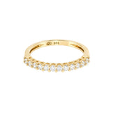 Round Half Eternity Wedding Band